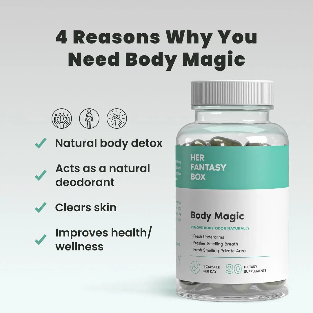 Body Magic Chlorophyll Pill for Feminine Odor - 3 pk